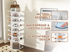 7-Tier Rotating Shoe Rack Tower