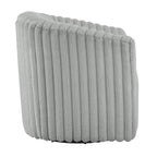 Alexa Ultra Plush Wide Cord-like Swivel Barrel Chair