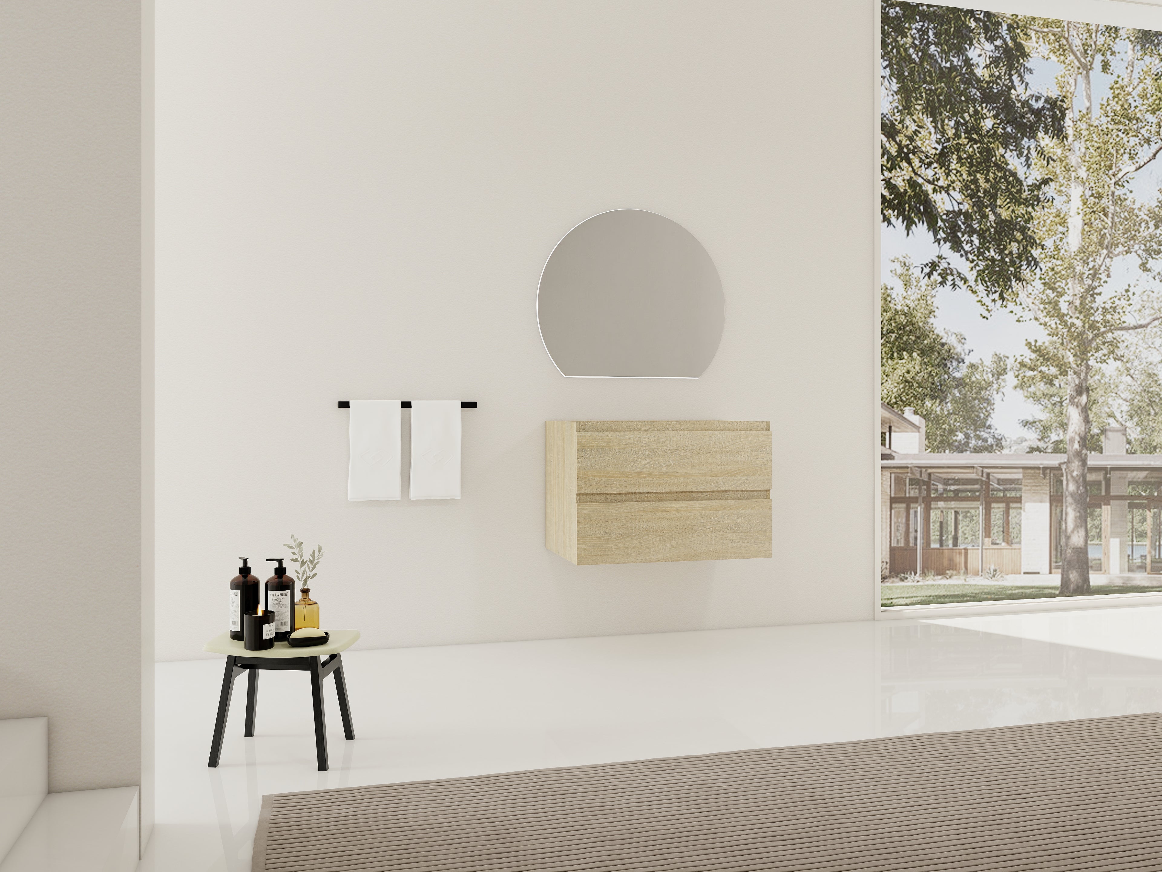 30" Wall-Mounted Bathroom Vanity Cabinet