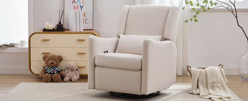 29.5" Wide Wingback Swivel Rocker Recliner Chair
