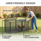 63" Chicken Cage Metal Poultry Breeding Coop