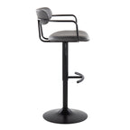 Contemporary Adjustable Height Barstool with Swivel