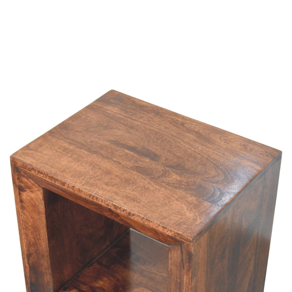 Solid Wood Solis California Side Table With Open Storage