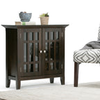 Bedford 32 Inch Wide Solid Wood Low Storage Media Cabinet