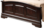 Elegant King Bed in Warm Cappuccino