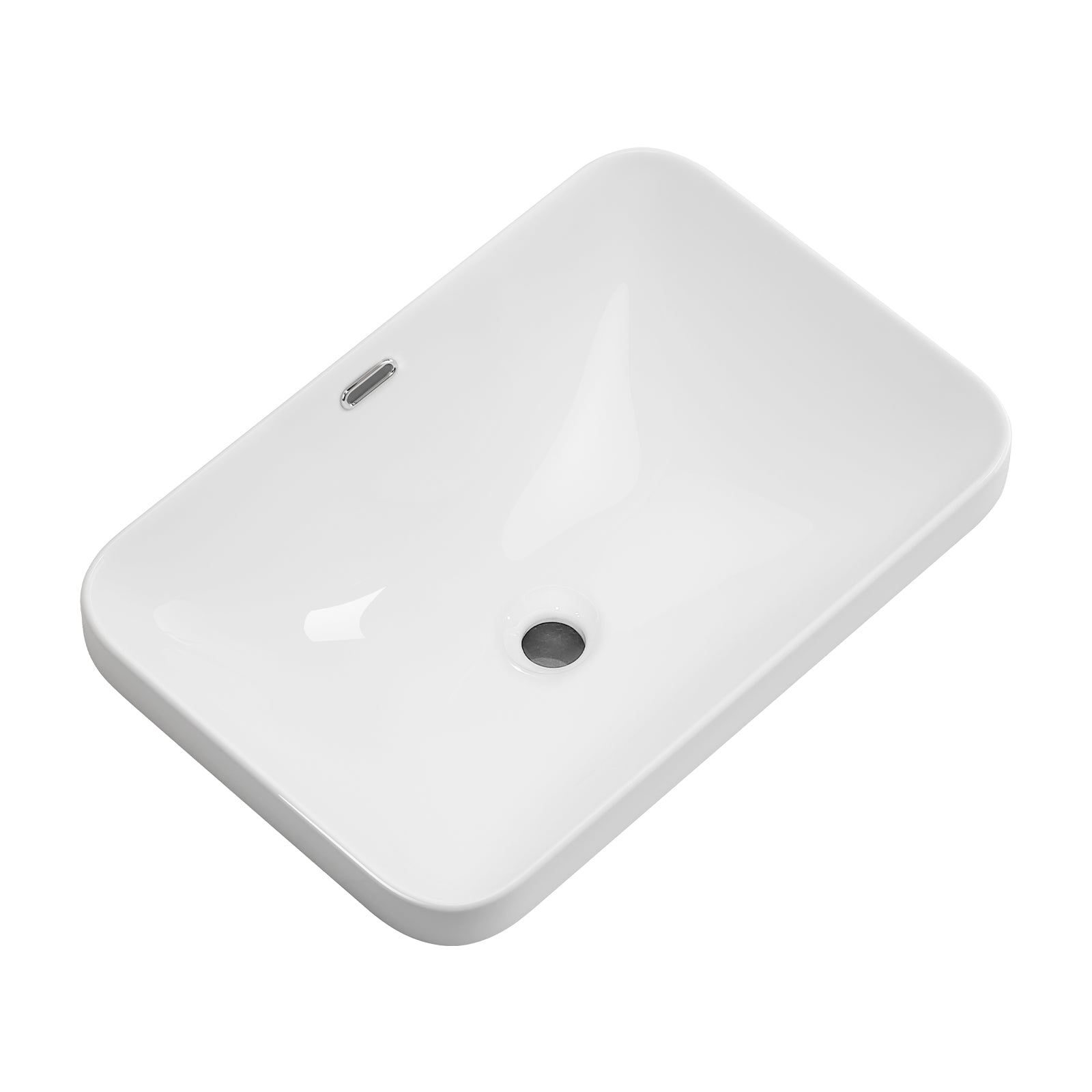 Ceramic Undermount Bathroom Sink 22.05" x 15.36" x 6.7"