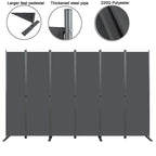 Room Divider 6-Panel - Black