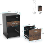 Mobile File Cabinet with Lock