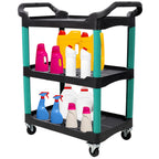 3 Tier Rolling Auto Detail Cart
