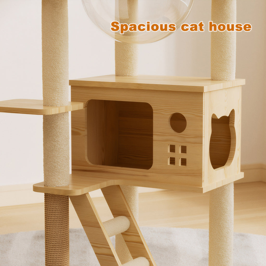 48.8" Modern Cat Tower for Indoor Cats