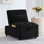 4 In1 Multi-Function Single Sofa Bed with Storage Pockets