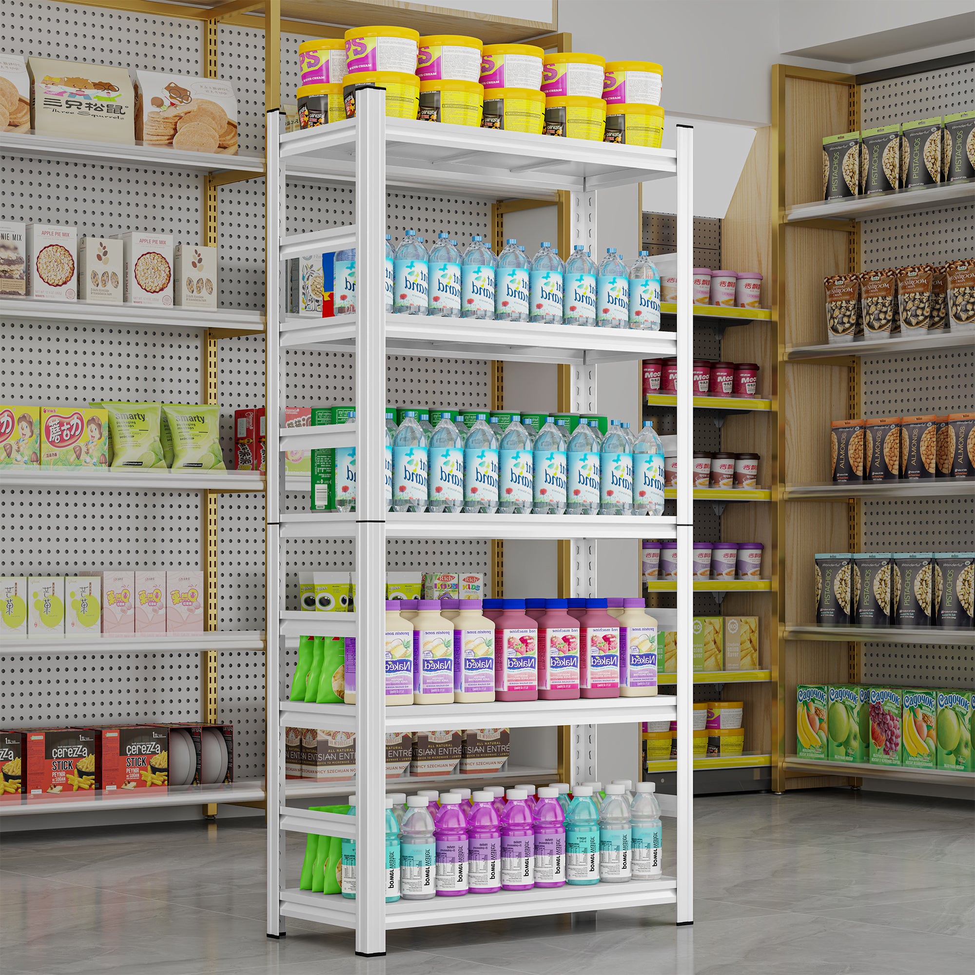 71" H Adjustable Storage Rack