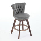 26" Counter Height Bar Stools Set of 2, 360° Swivel Stools