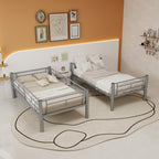 Convertible Twin Metal Bunk Bed Frame