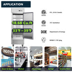 27"W Commercial Refrigerator with Solid Door