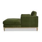 Knox 65" Modern Farmhouse Chaise Lounge Chair, Olive