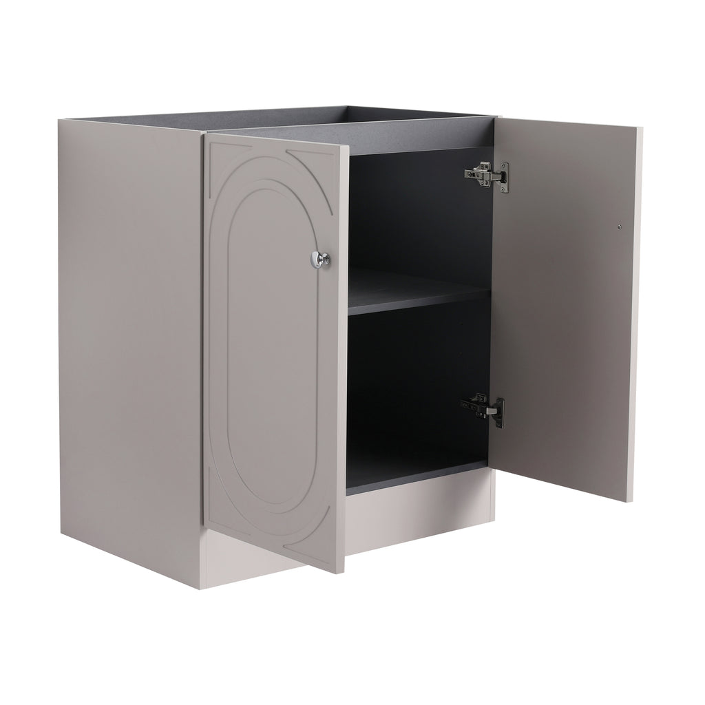 30" Freestanding Bathroom Vanity & 2 Soft-Close Cabinet Doors