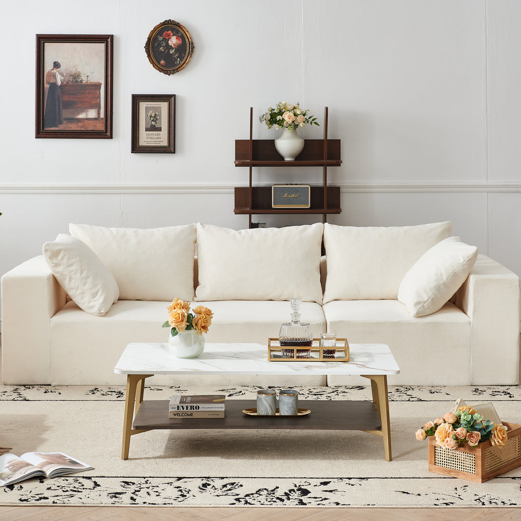 Coffee Table Rectangular Center Table for Living Room