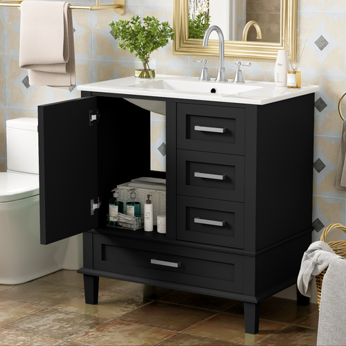 30" Modern Bathroom Vanity With Sink Combo Set