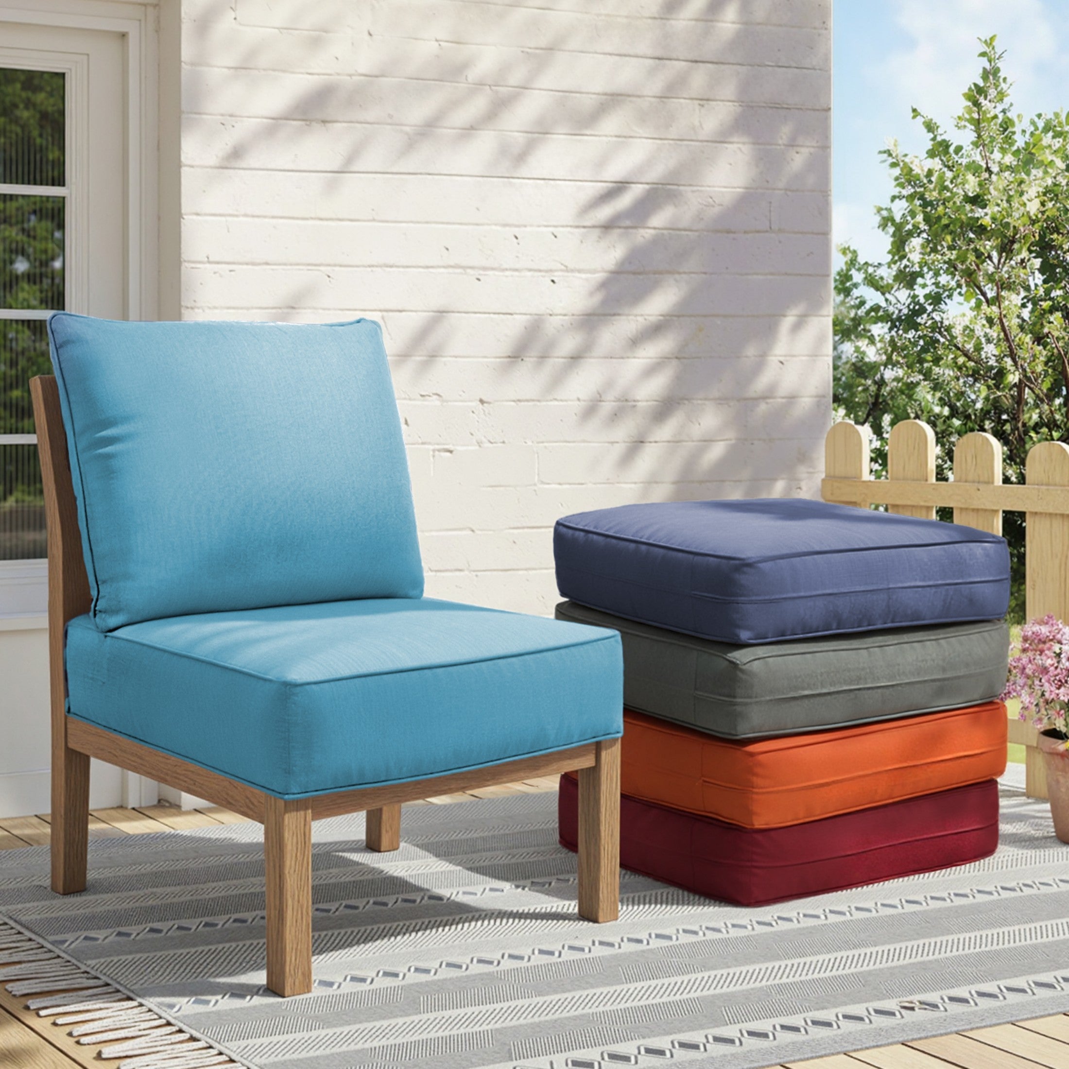 6" Thicker Outdoor Chair Cushion Set