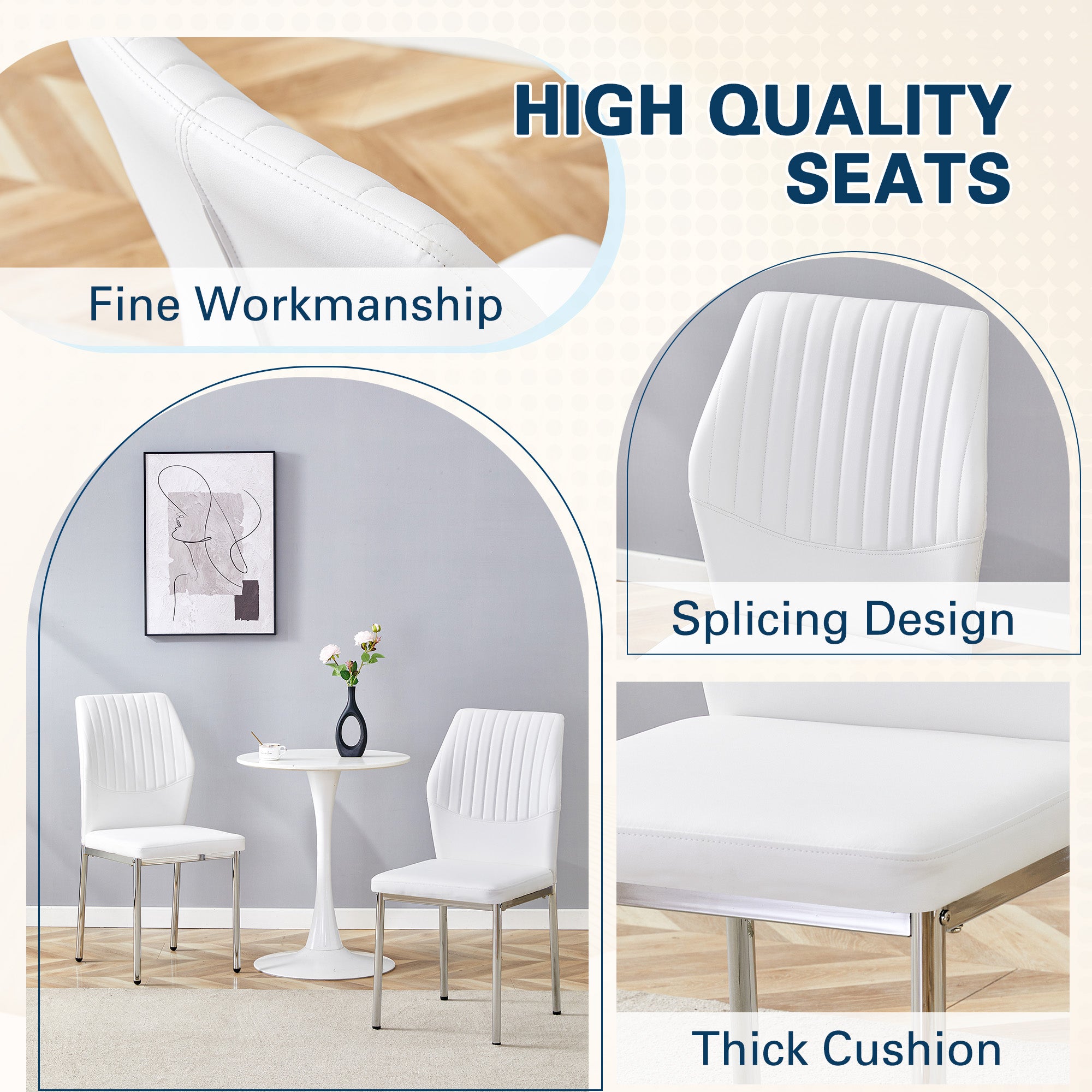 Luxury Simple Chair - Set of 6
