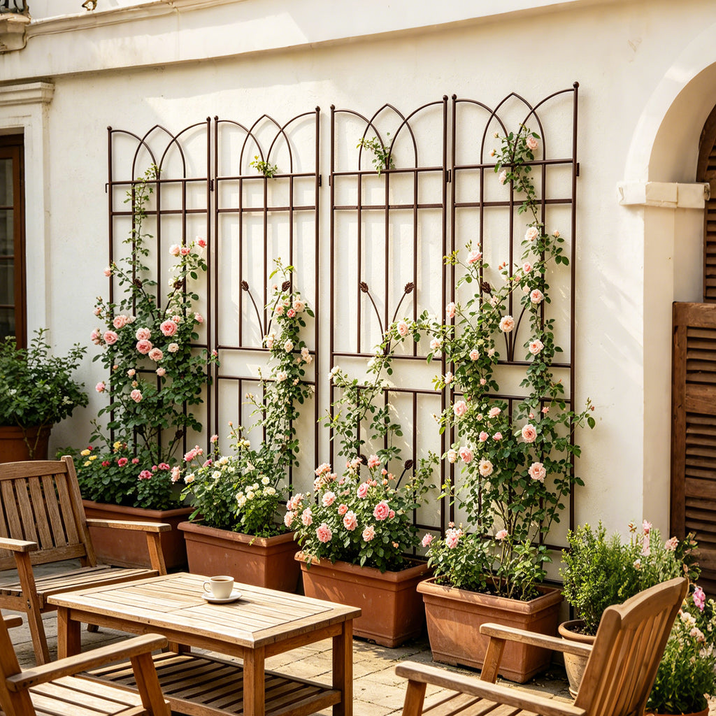 4 Pack Metal Garden Trellis 71" x 17.7"