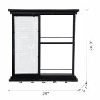 Stylish Black Wine Shelf