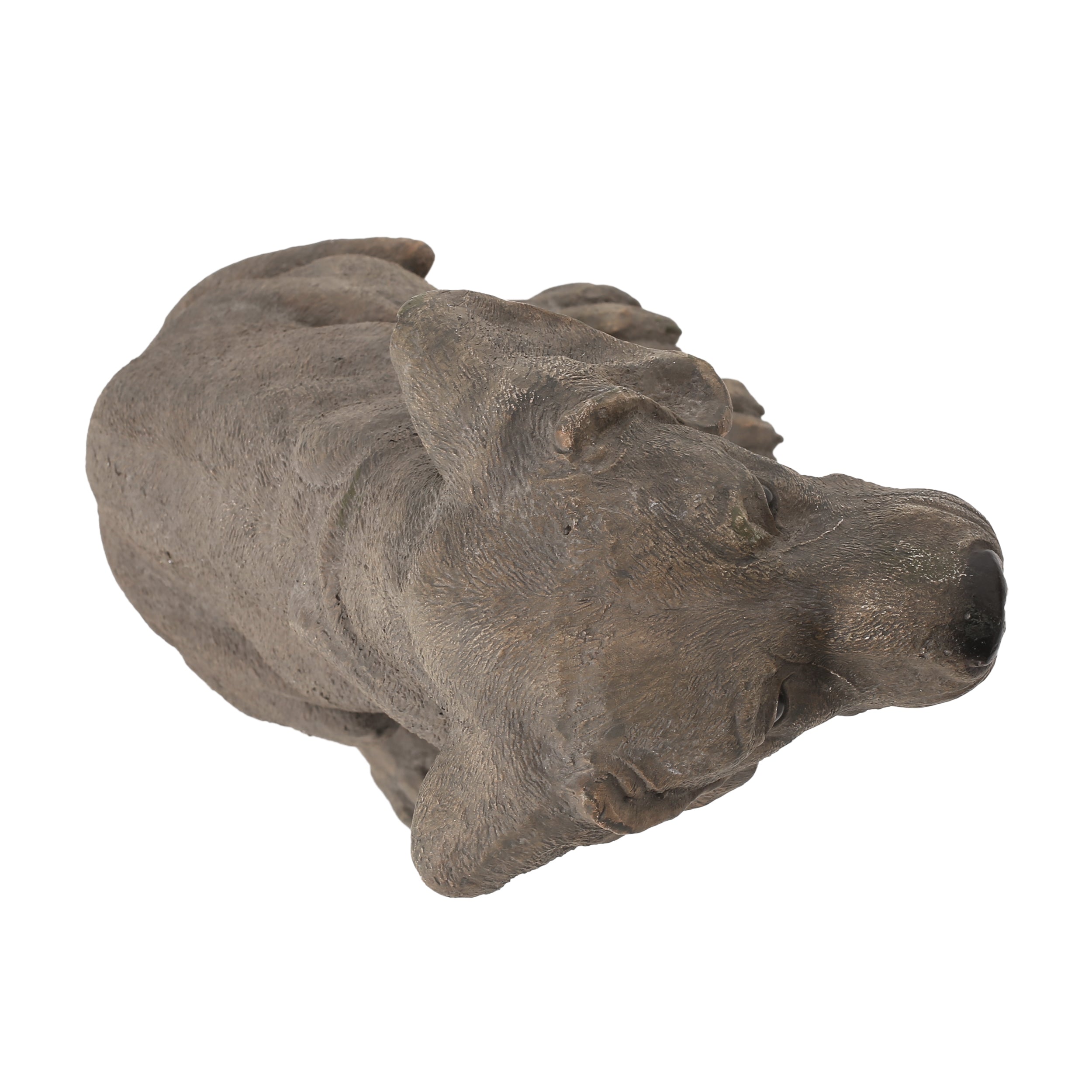 MGO Dog Decor Outdoor Dog Statue - Dark Brown