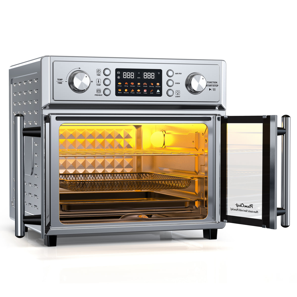 PlumChef 26QT Large Capacity French Double-Door Air Fryer Convection Toaster Oven