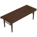 Mia Mid Century Modern Solid Wood Bench