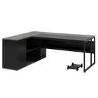 71 Inch Executive Desk with Cabinet Storage