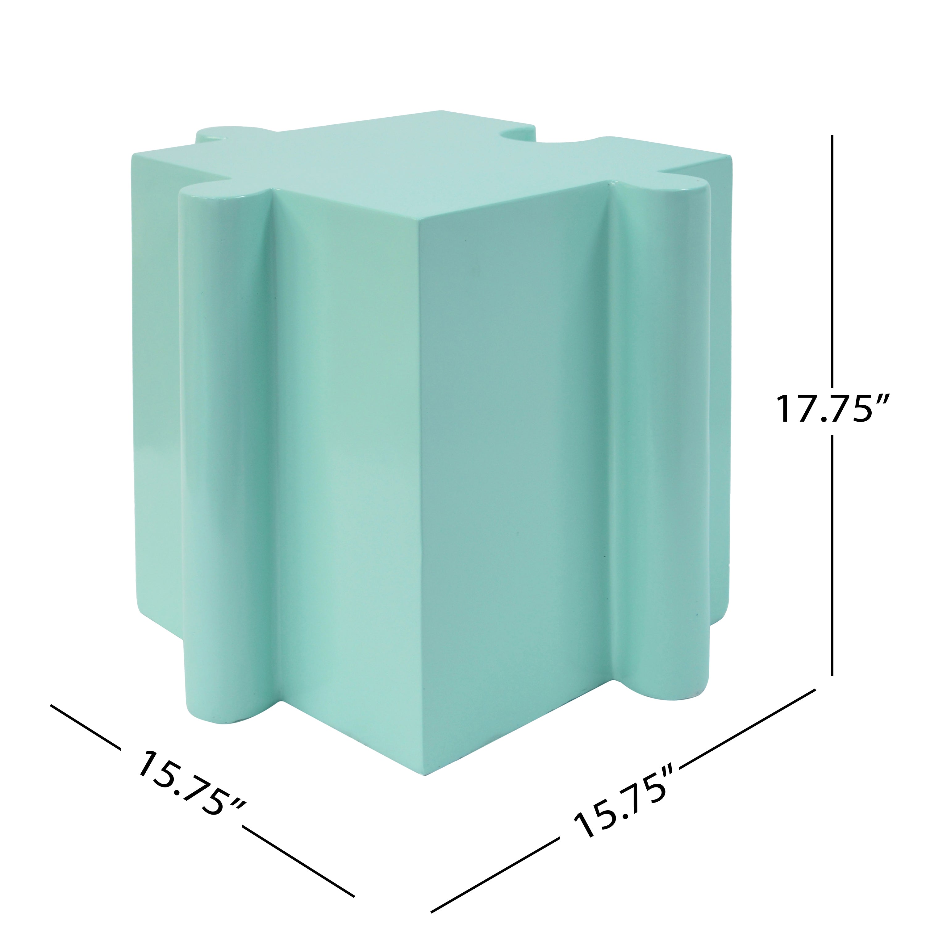 Puzzle Art Side Table, Modular Convex Edge MGO Table