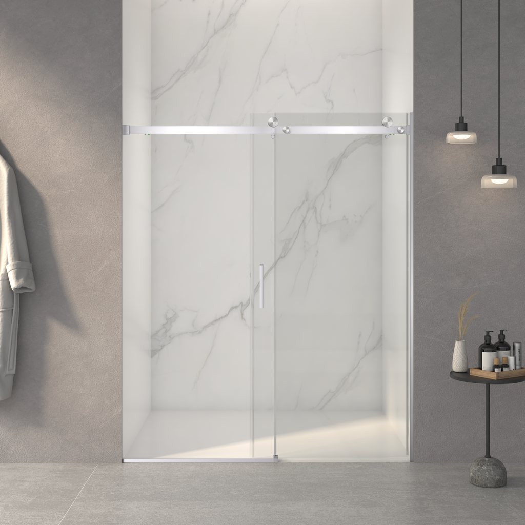 Frameless Sliding Shower Door 56-60"W x 72"H