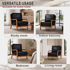 Foil Fabric Wood Armchair