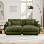 Over Size Modern Two-Seater Sofa with Ottoman