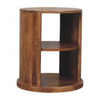 Solid Wood Ventura Open Round Side Table