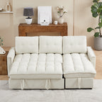 71.3" Reclining Sofa Bed with USB Ports – L-Shaped Sectional