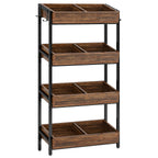 30 Inches 4-Tier Retail Display Rack with Hooks