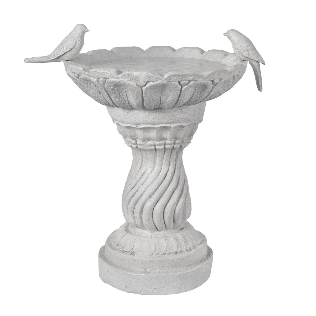 16.54" Garden Bird Bath Statue, Resin