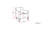 Warren Accent Chair with Hairpin Legs