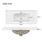 Navy Blue 48" Bathroom Vanity