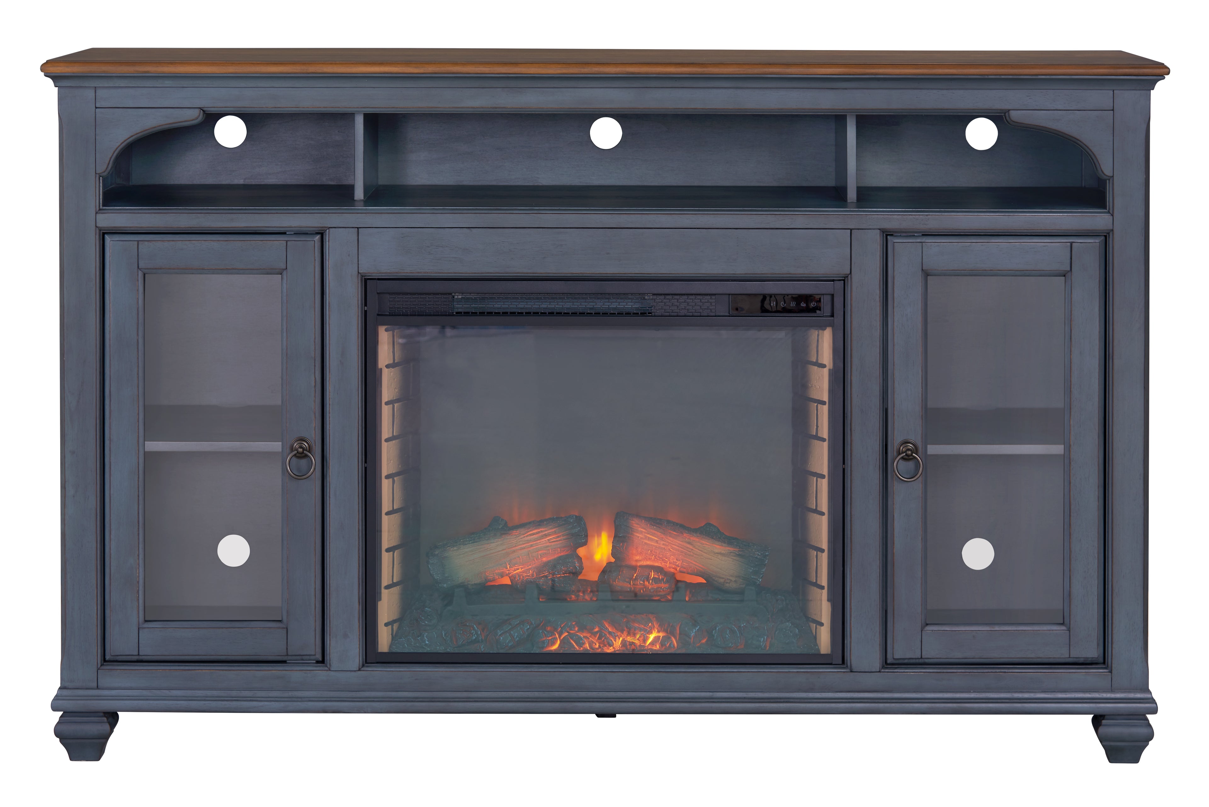 Americana 66 in Fireplace TV Stand for TVs up to 80 inches