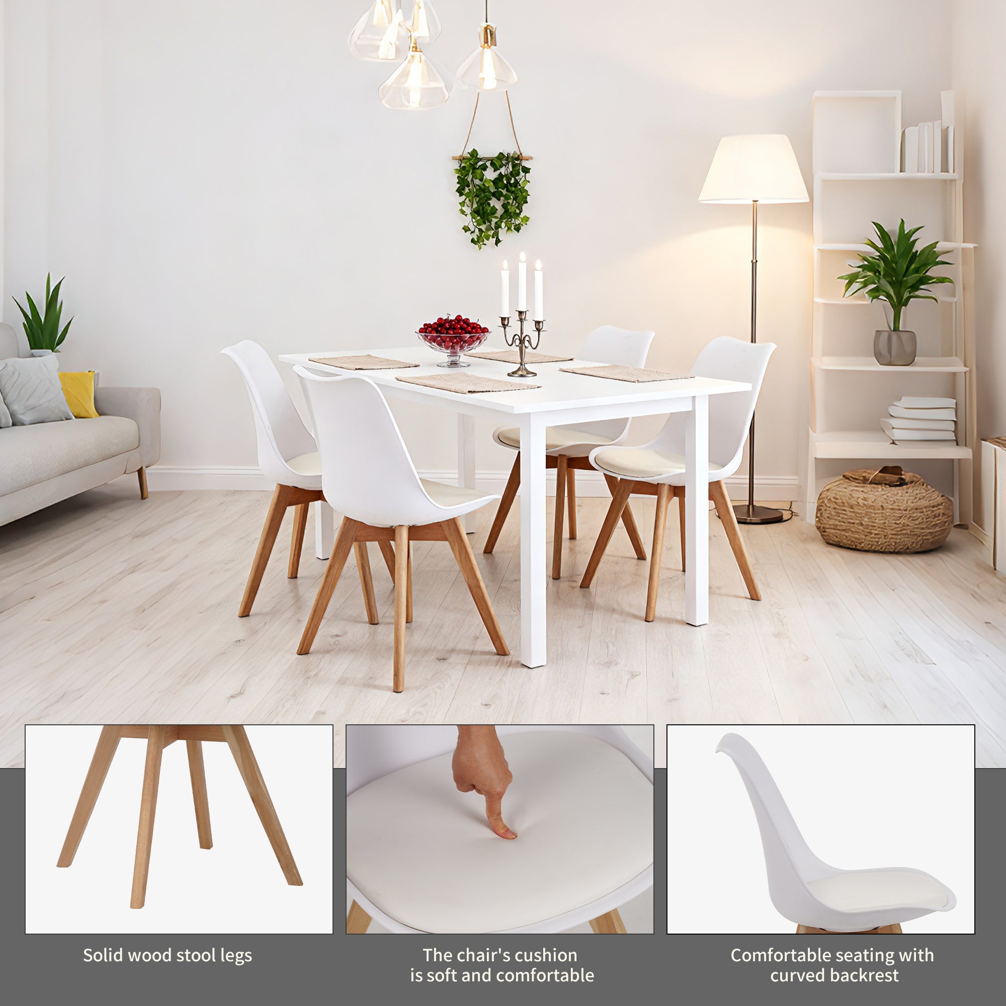 Set of Four Dining Chairs – Medieval Modern Style