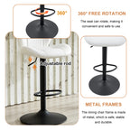 Set of 2 Height Adjustable Bar Stools