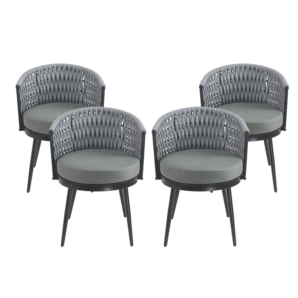 Outdoor Dining Chair - Metal & Rope
