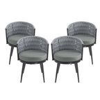 Outdoor Dining Chair - Metal & Rope