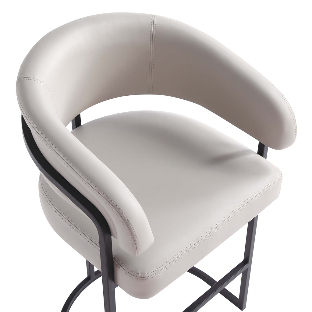 Augusta Metal Upholstered Counter Stool
