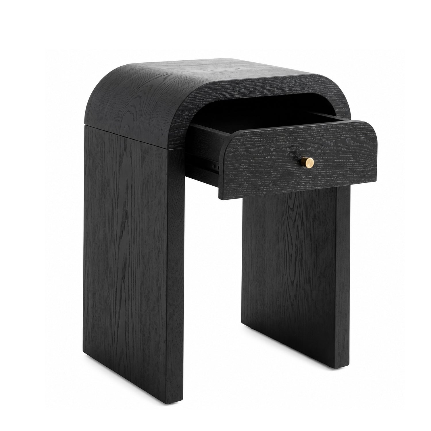 Curved Bedside Side Table