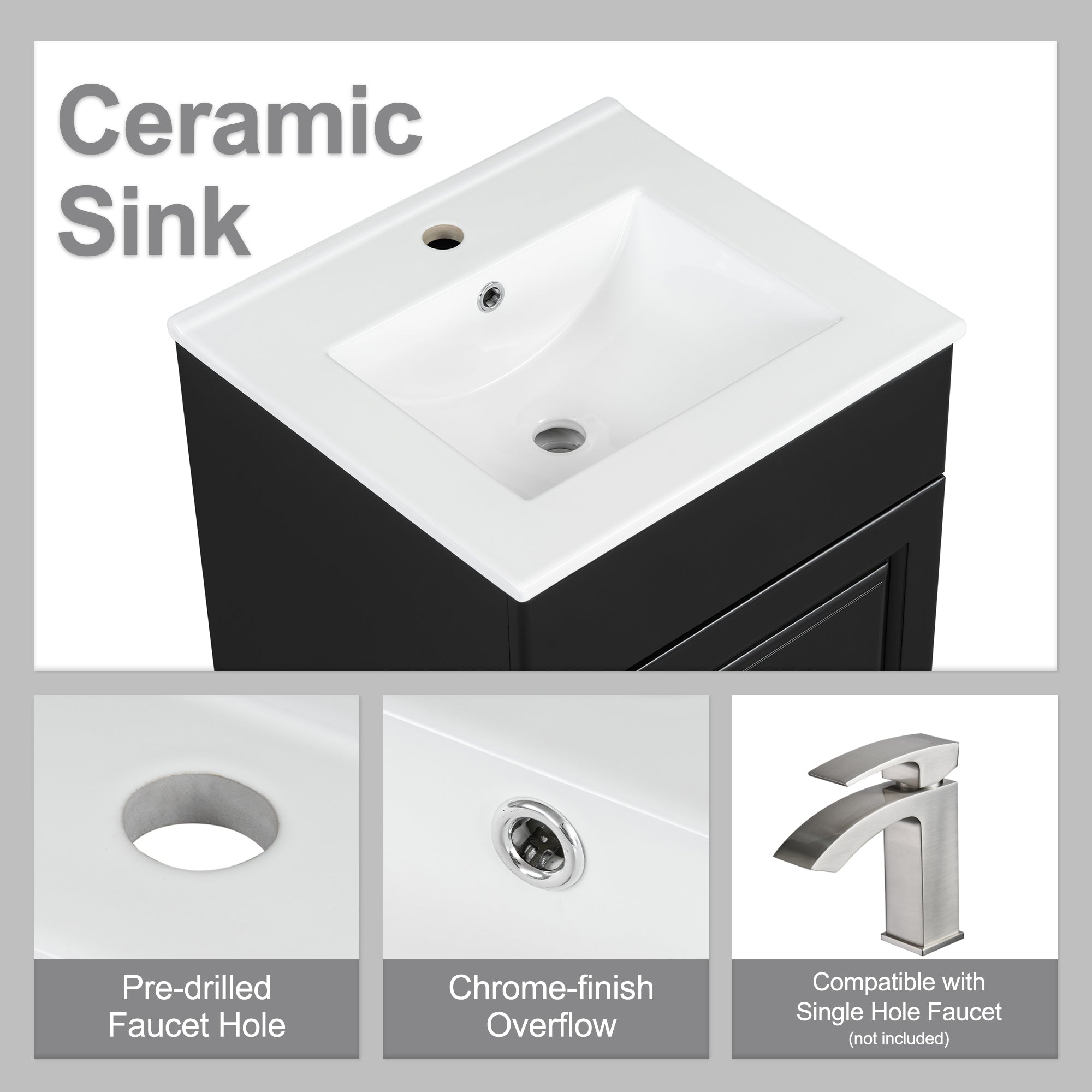 20" Bathroom Vanity with Sink