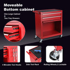 8-Drawer Rolling Tool Storage Cabinet with Detachable Top Tool Box